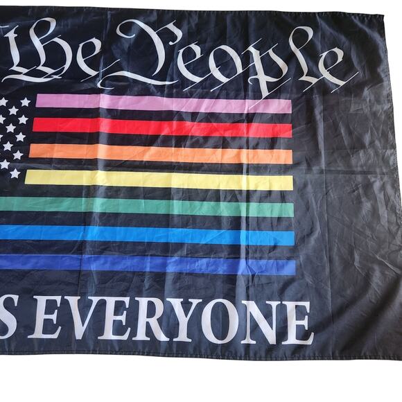 Pride Flag "We the people means everyone" Flag 35x60 - Picture 3 of 4